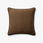 Hudson Pillow in Brown/Black, 20" x 20"
