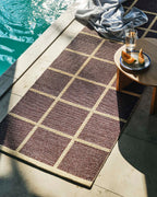 Pappelina Criss Rug in Burgundy, 2'4" x 4'11" — Pappelina