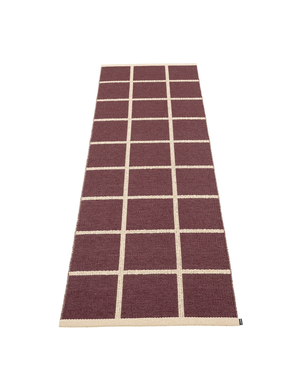 Pappelina Criss Rug in Burgundy, 2'4" x 4'11" — Pappelina