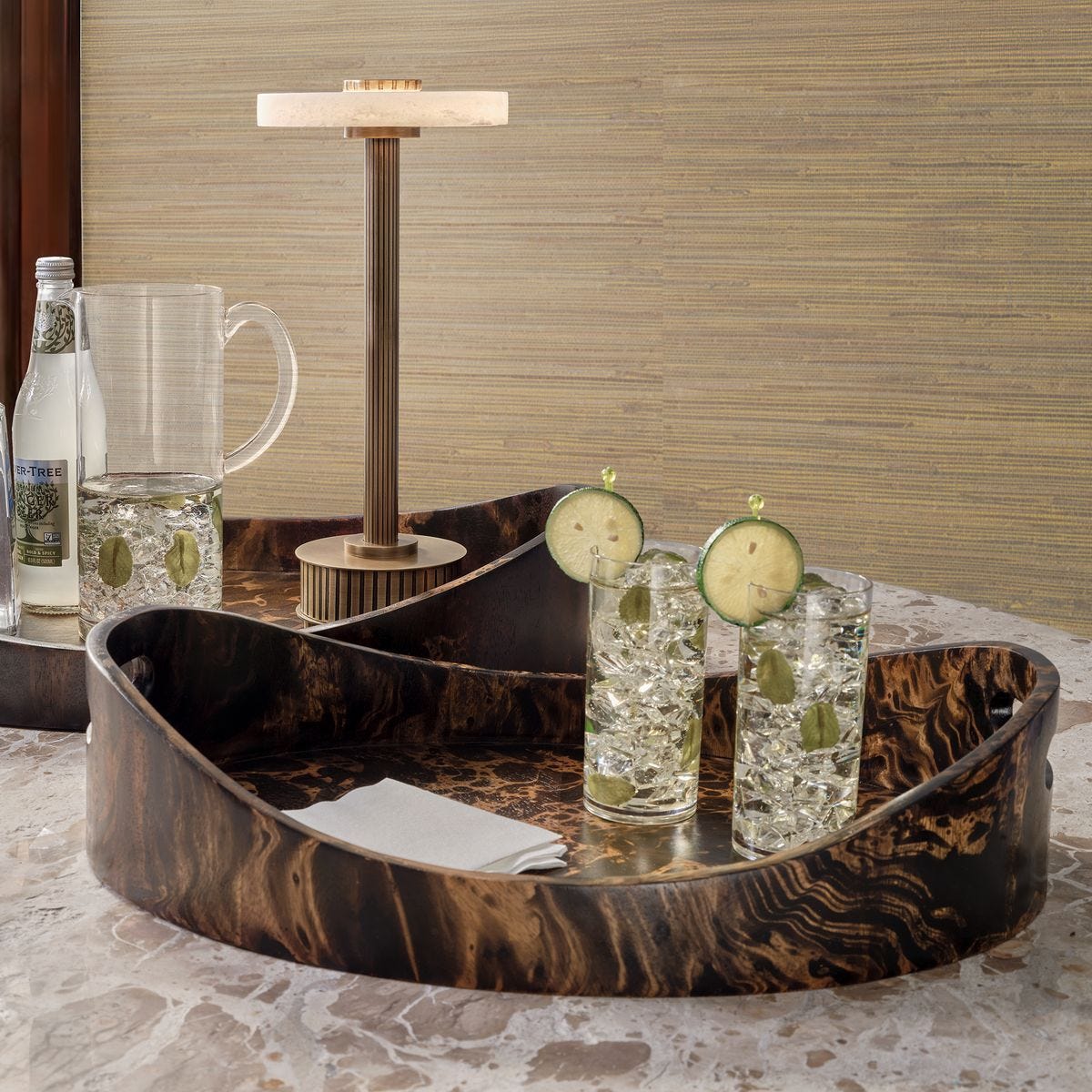 Nesting Regent Trays, Set of 2