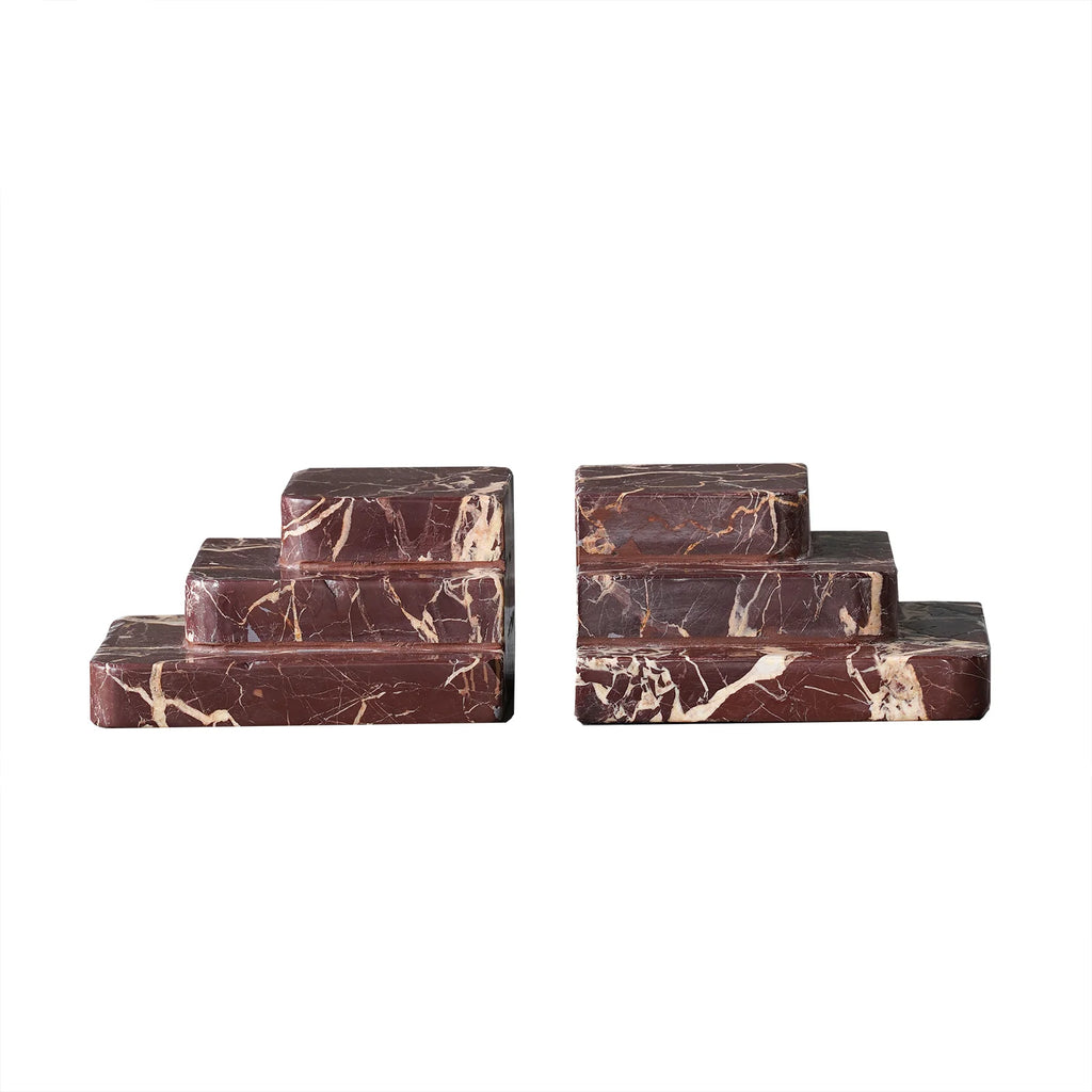 Rosso Levanto Bookend Pair