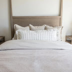 Ruffle Bolster Pillow - White Olive