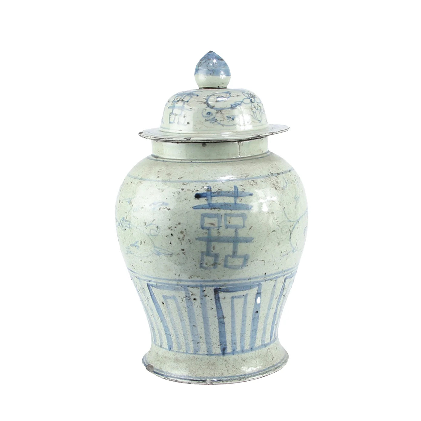 Jingdezhen Hand-Painted Temple Jar w. Double Happy