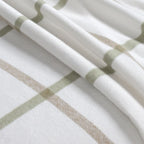 Copenhagen Throw - White/ Olive