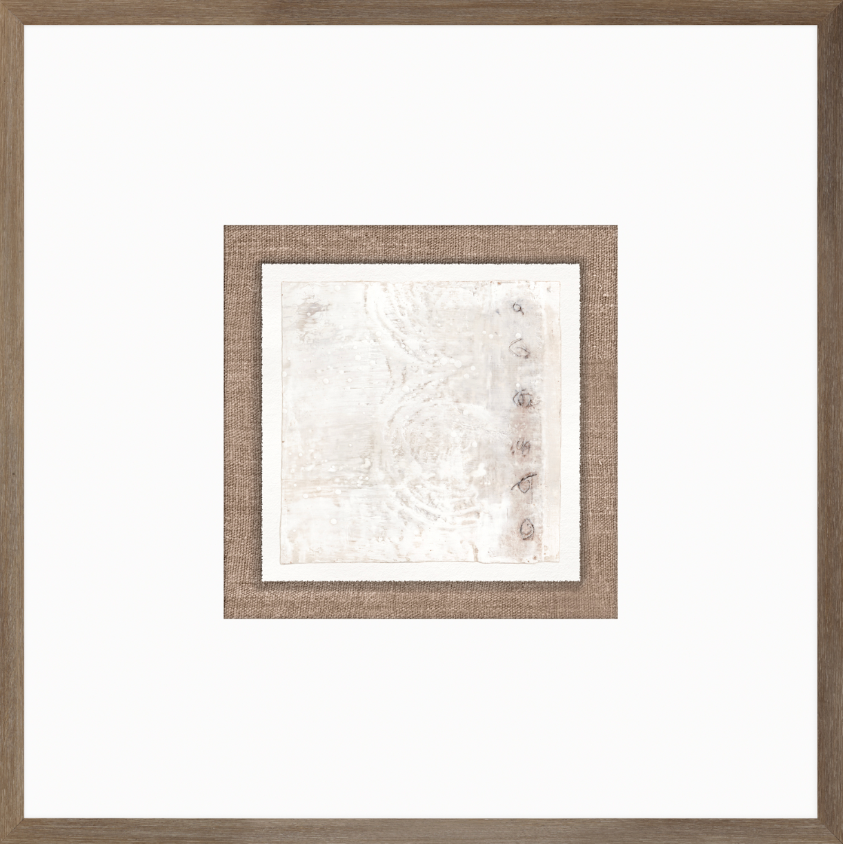 Encaustic Neutrals VIII - 21×21 in