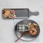 Stainless Steel Platter, Brushed Pewter Finish