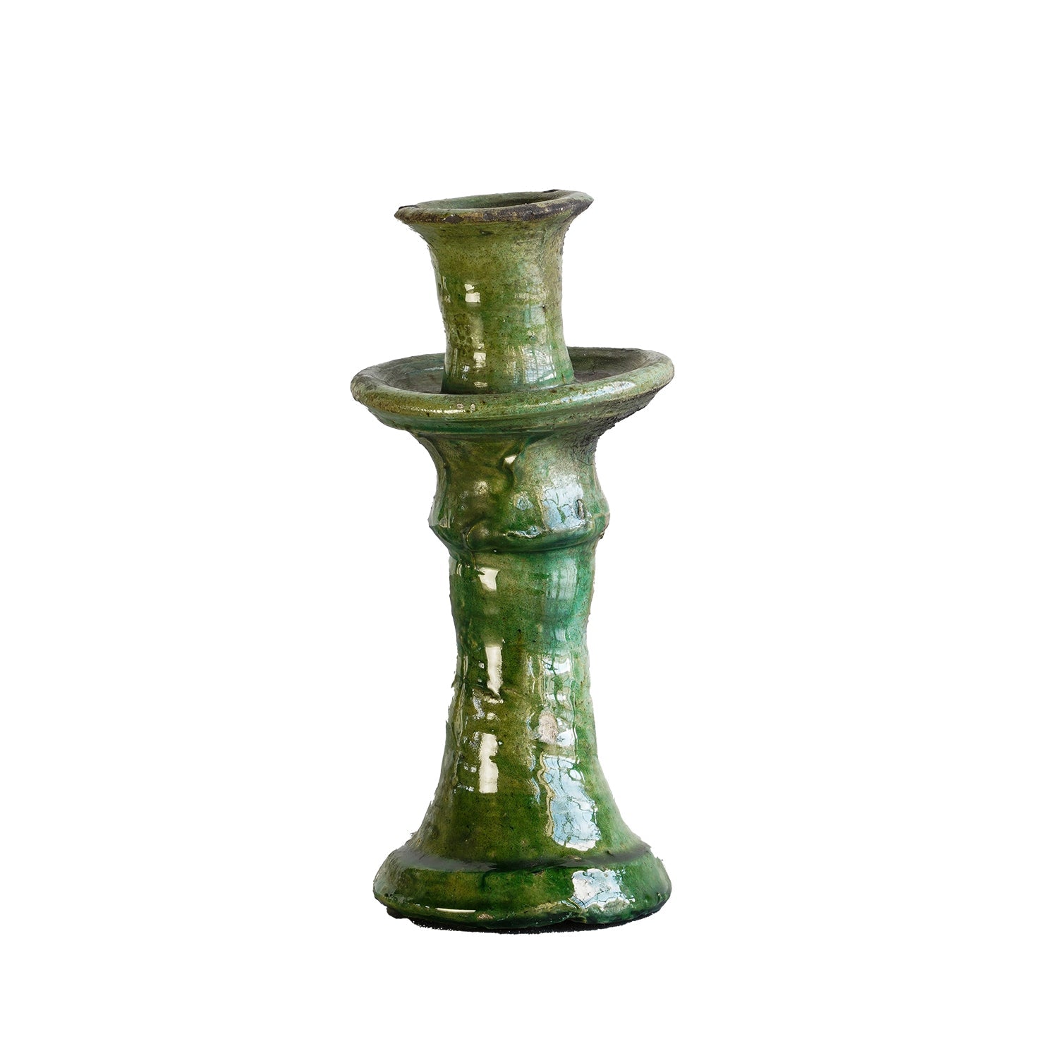 Tamegroute Taper Candle Holder, Green Large