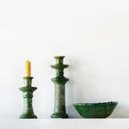 Tamegroute Taper Candle Holder, Green Small