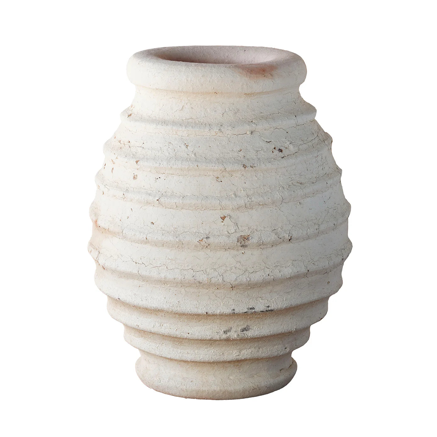 Ribbed Oil Jar Unglazed, Small