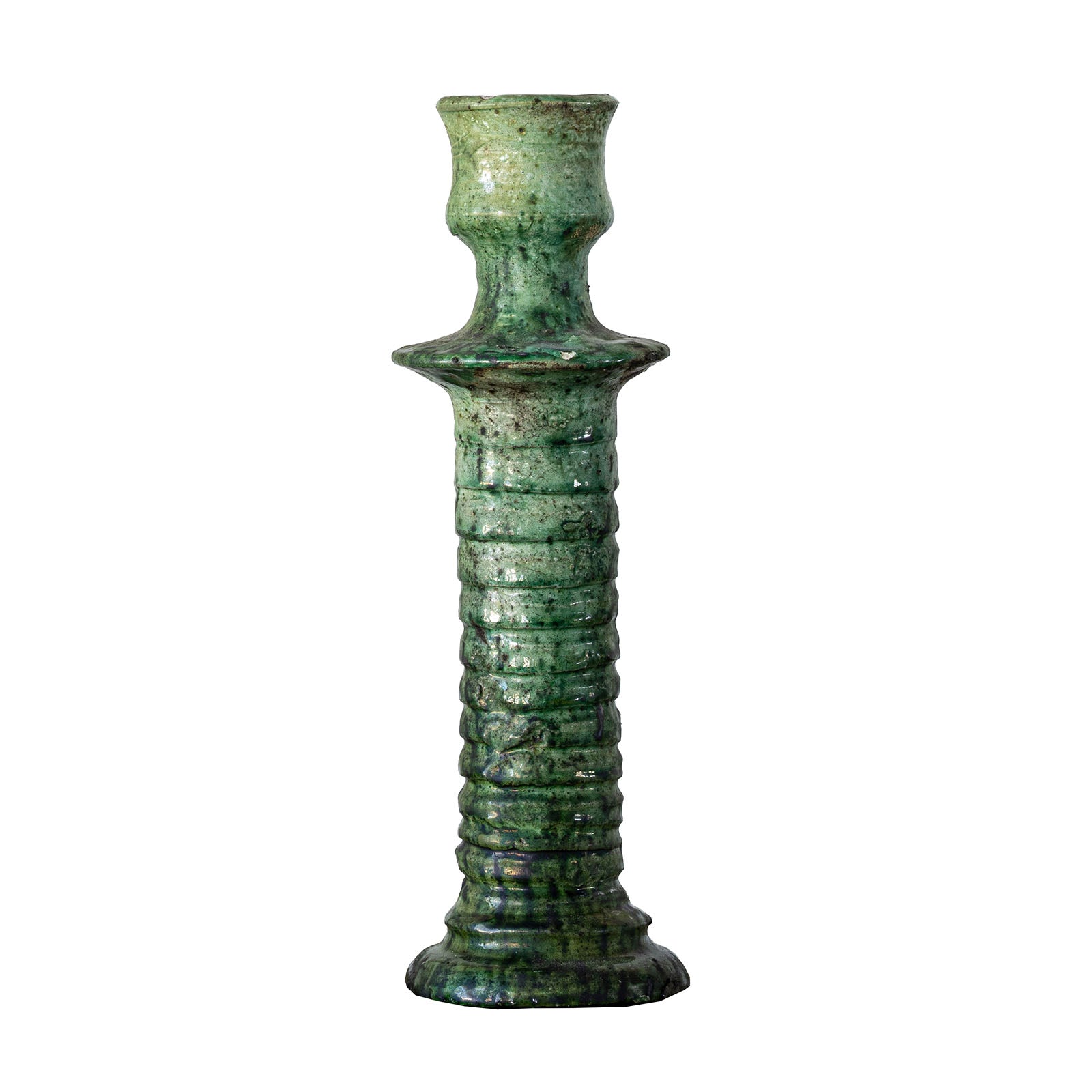 Tamegroute Brut Candle Stand, Green