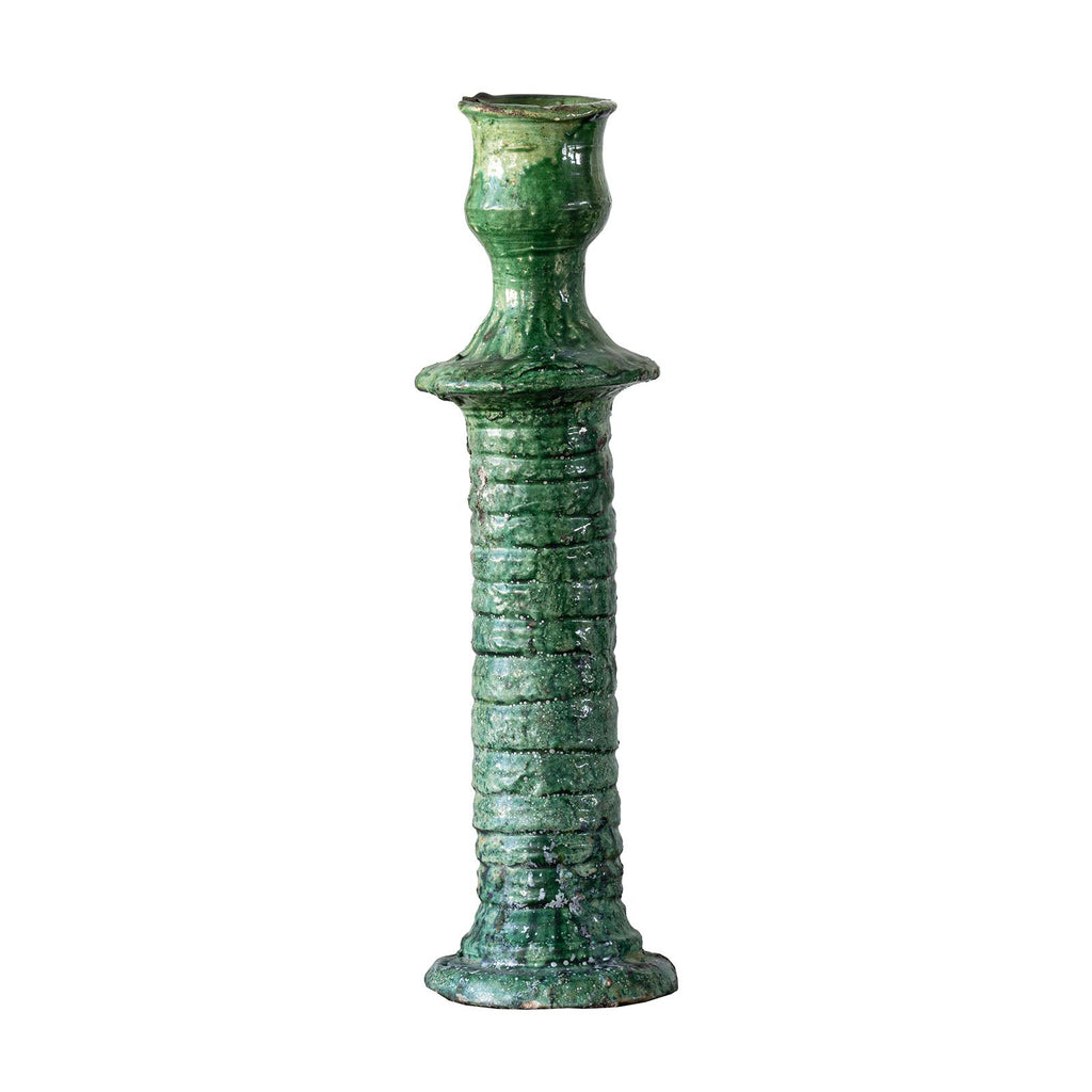 Tamegroute Brut Candle Stand, Green