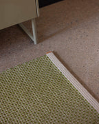 Pappelina Nils Rug in Dark Olive, 2'4" x 3'11"