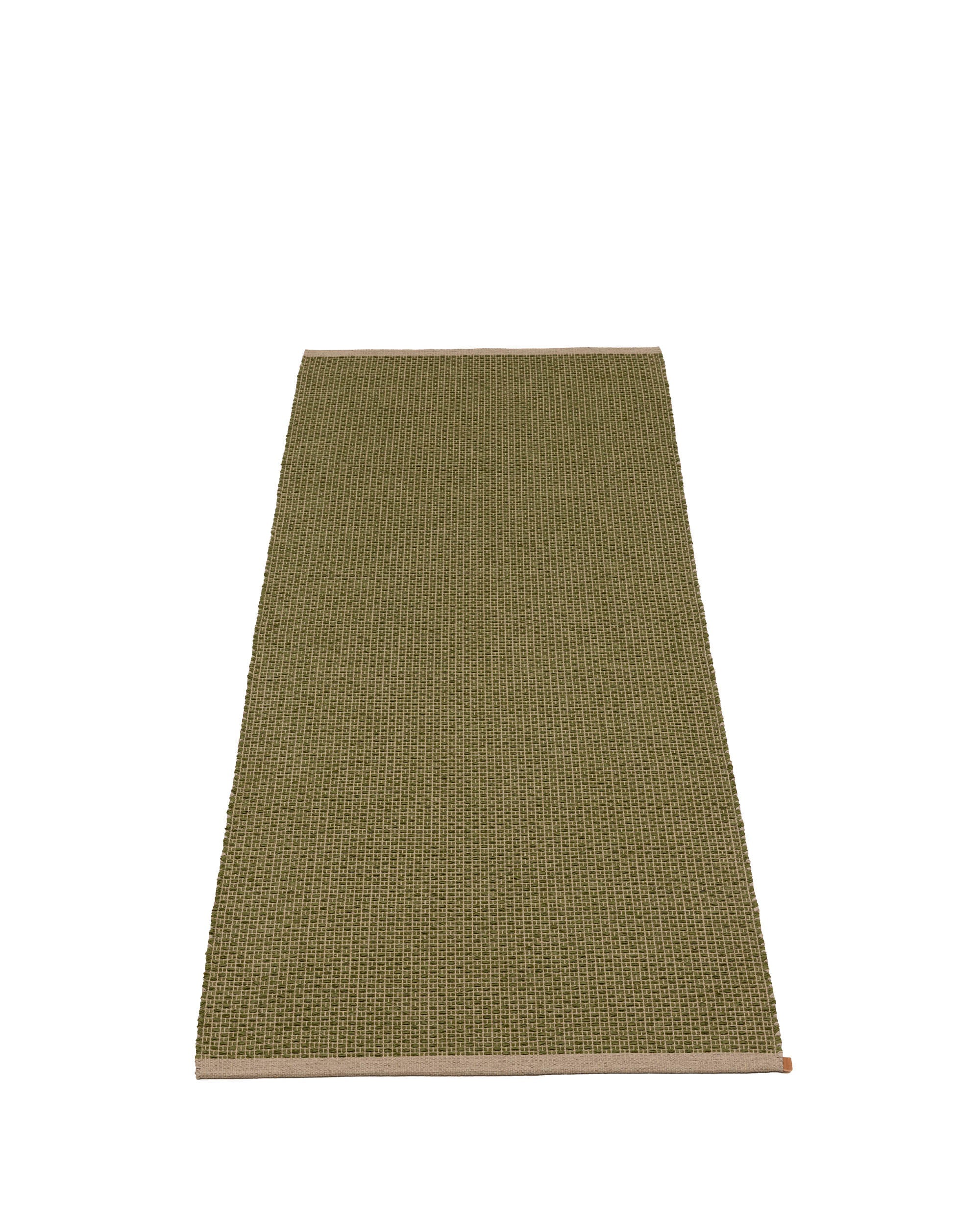 Pappelina Nils Rug in Dark Olive, 2'4" x 3'11"