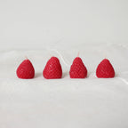Strawberry Beeswax Birthday Candles - 4 count — styled