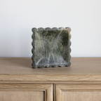 Scalloped Marble Tray