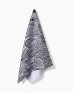 Posh Petals Fresh Linen Tea Towel — styled