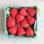Strawberry Beeswax Birthday Candles — detail view