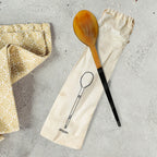 Horn Serving Spoon — detail view