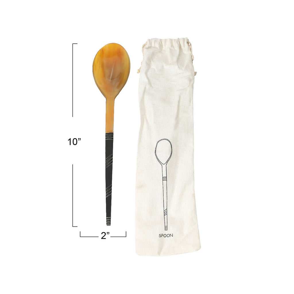 Horn Serving Spoon — view 7