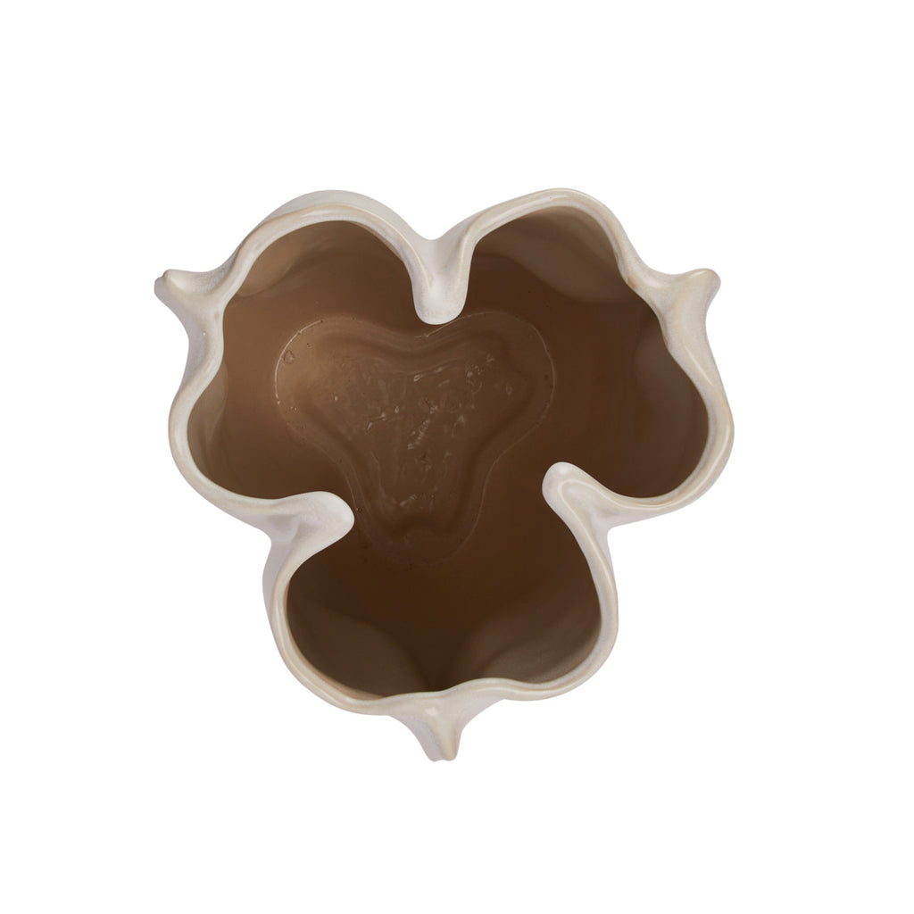 Stoneware Organic Shaped Vase — detail view