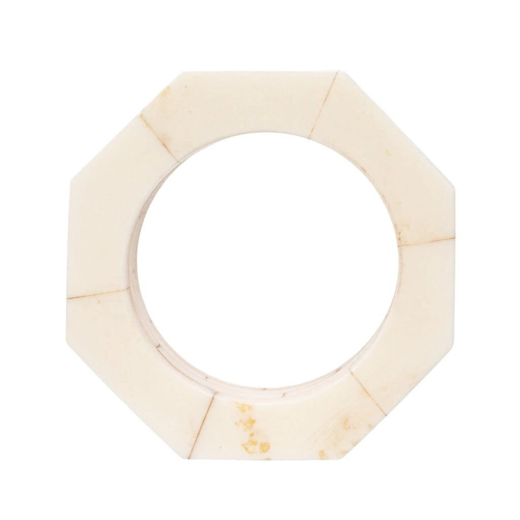 Octagon Shaped Resin Napkin Rings, Set of 4 — view 4