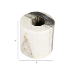Marble Taper Holder - Black Melange — detail view