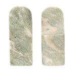 Marble Bookends, Green Melange, Set of 2 — view 4