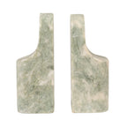 Marble Bookends, Green Melange, Set of 2 — view 5