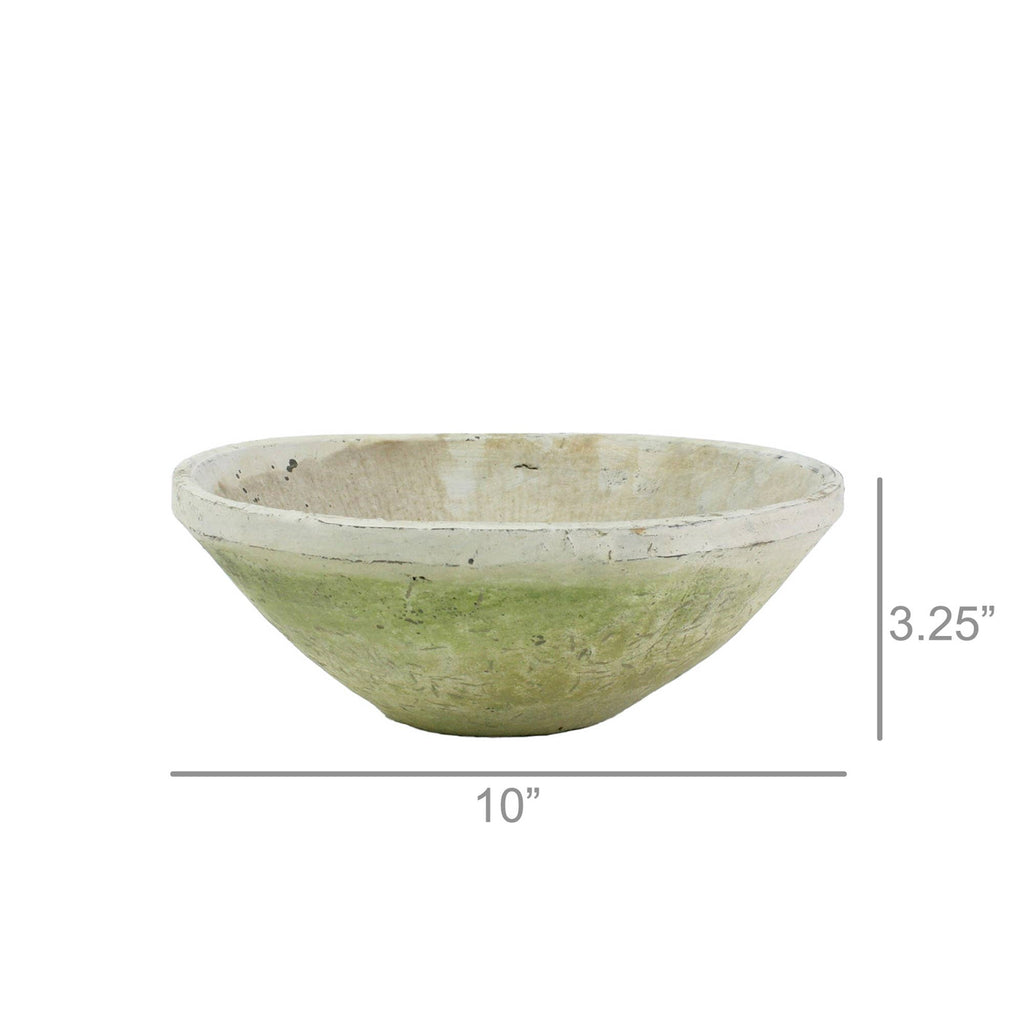 Rustic Terra Cotta Bowl - Lrg Whitestone