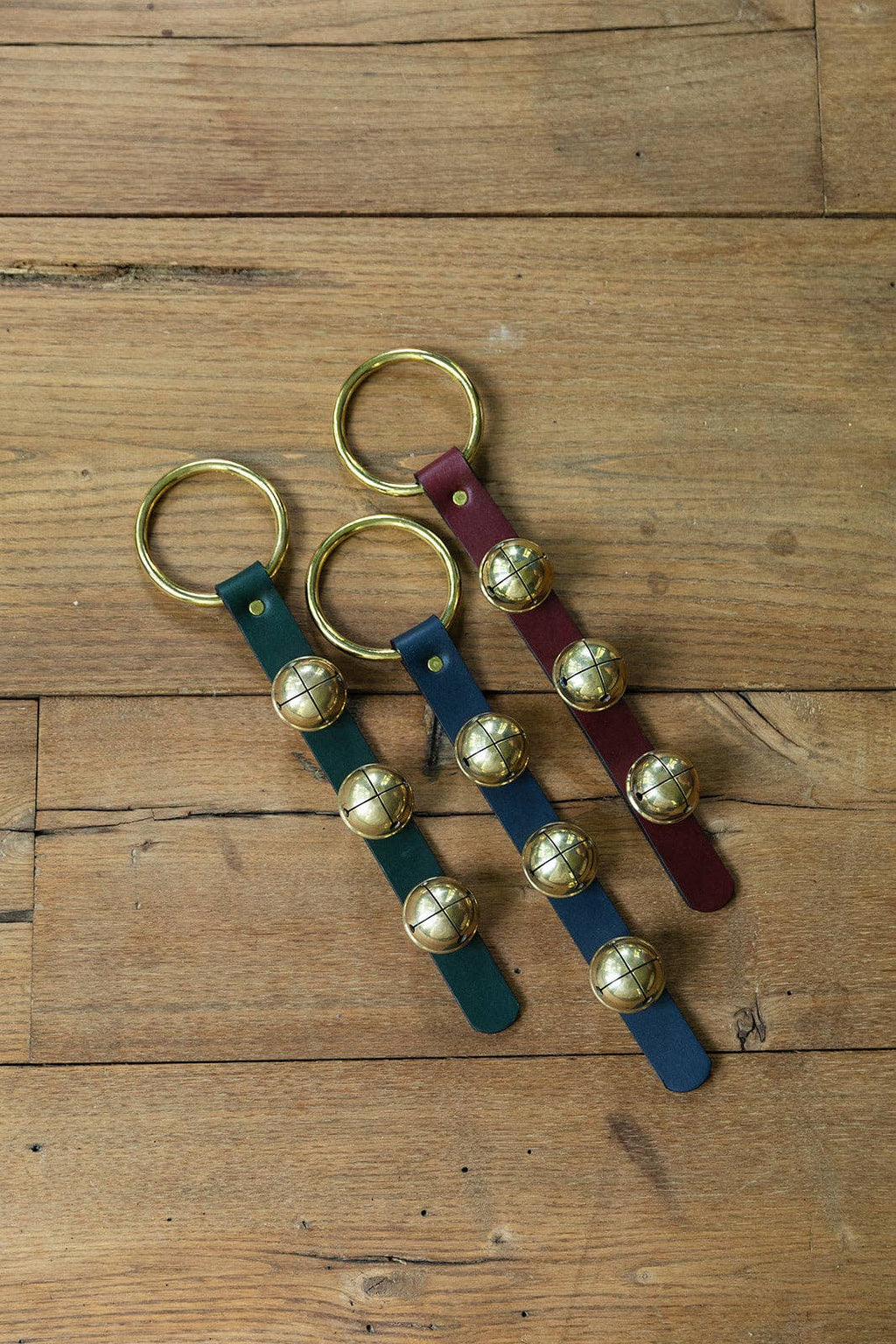 Sleigh Bells on Brass Ring | Christmas Door Bell