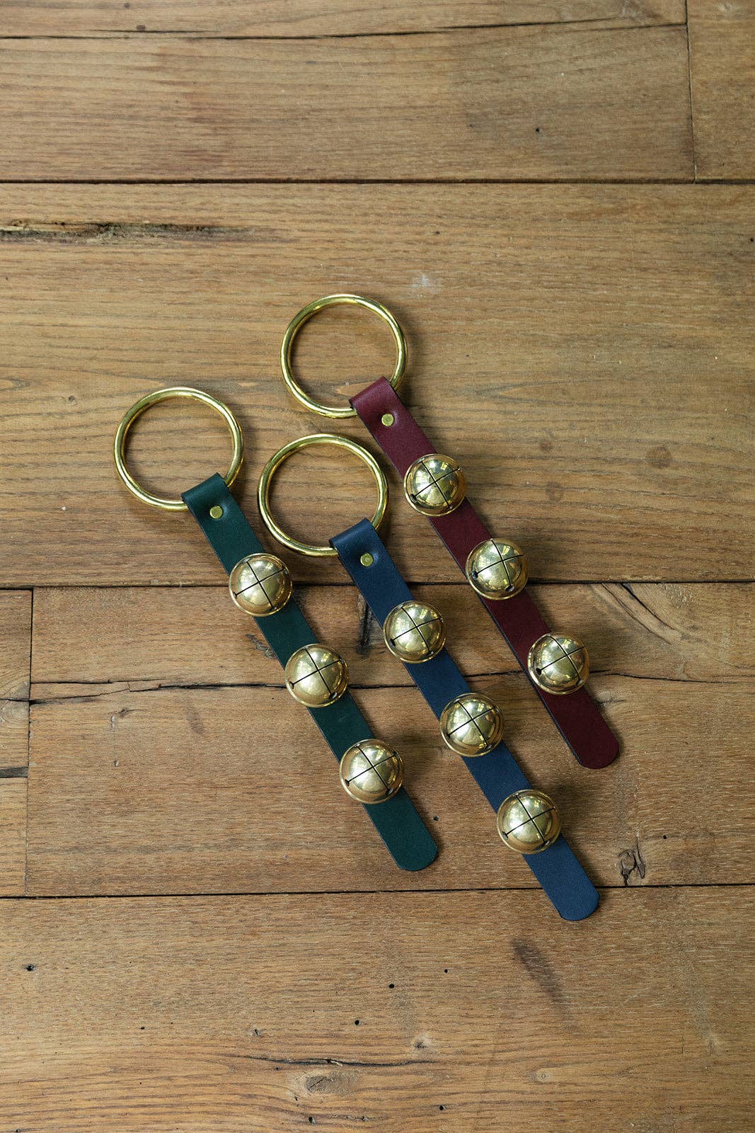 Sleigh Bells on Brass Ring | Christmas Door Bell