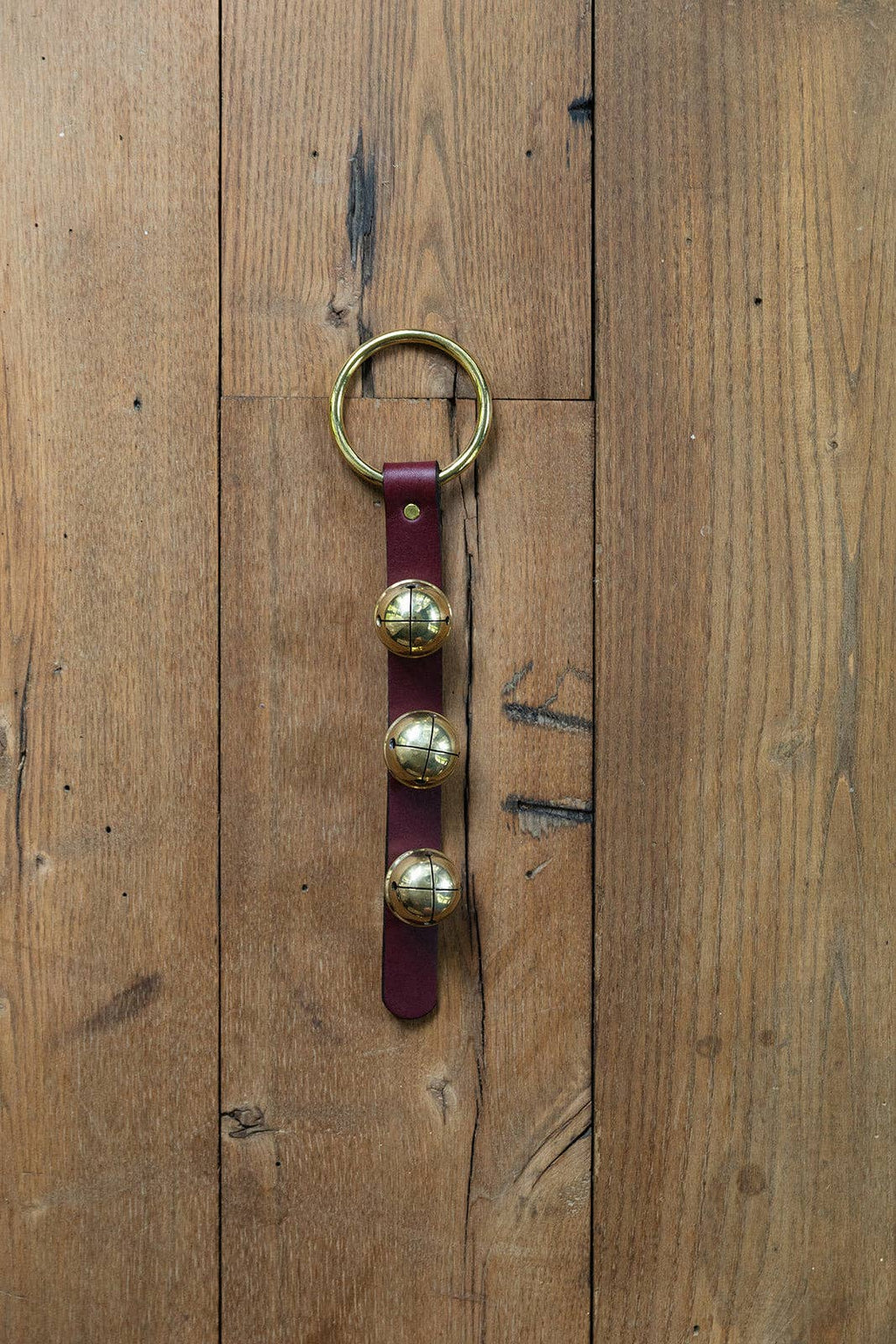 Sleigh Bells on Brass Ring | Christmas Door Bell