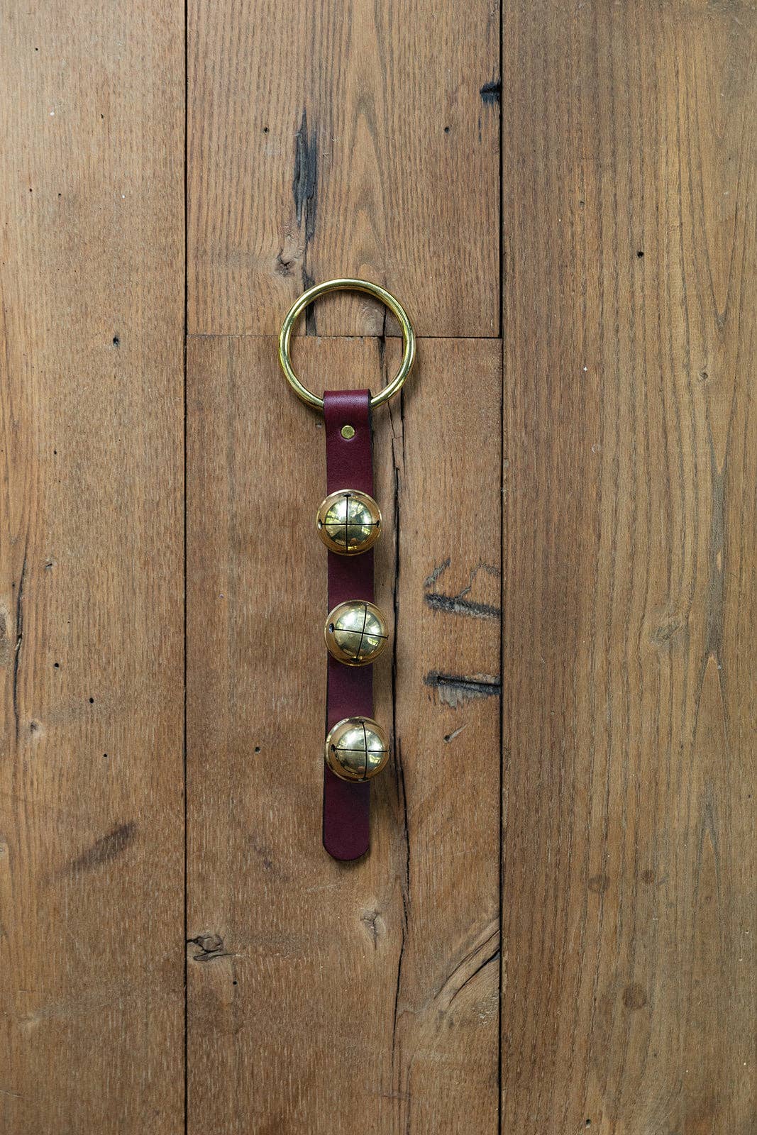 Sleigh Bells on Brass Ring | Christmas Door Bell
