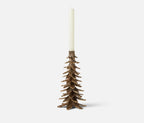 Kevin Tree Candle Holders in Antique Brass, Small (Set of 2)