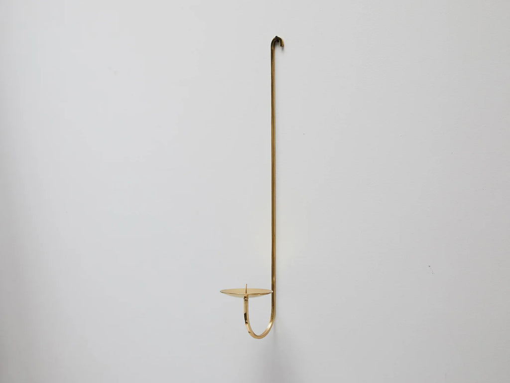 Single Armed Brass Candle Holder