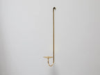 Single Armed Brass Candle Holder