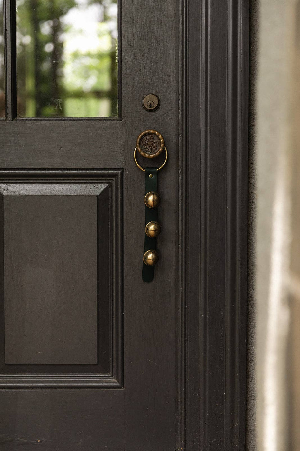 Sleigh Bells on Brass Ring | Christmas Door Bell