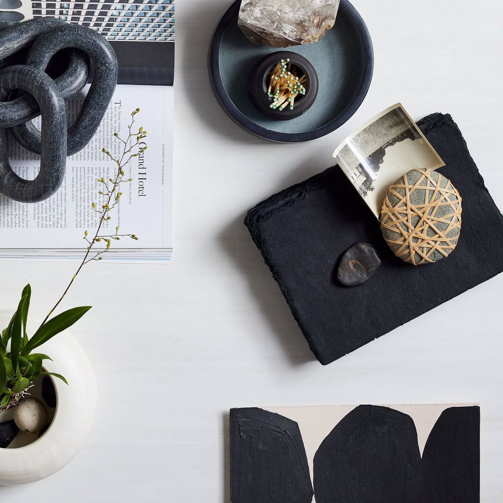 Stoneware Match Strike Pot — view 9