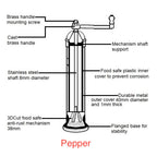 The original 'Chrome Mill' - polished 9" pepper grinder — view 5