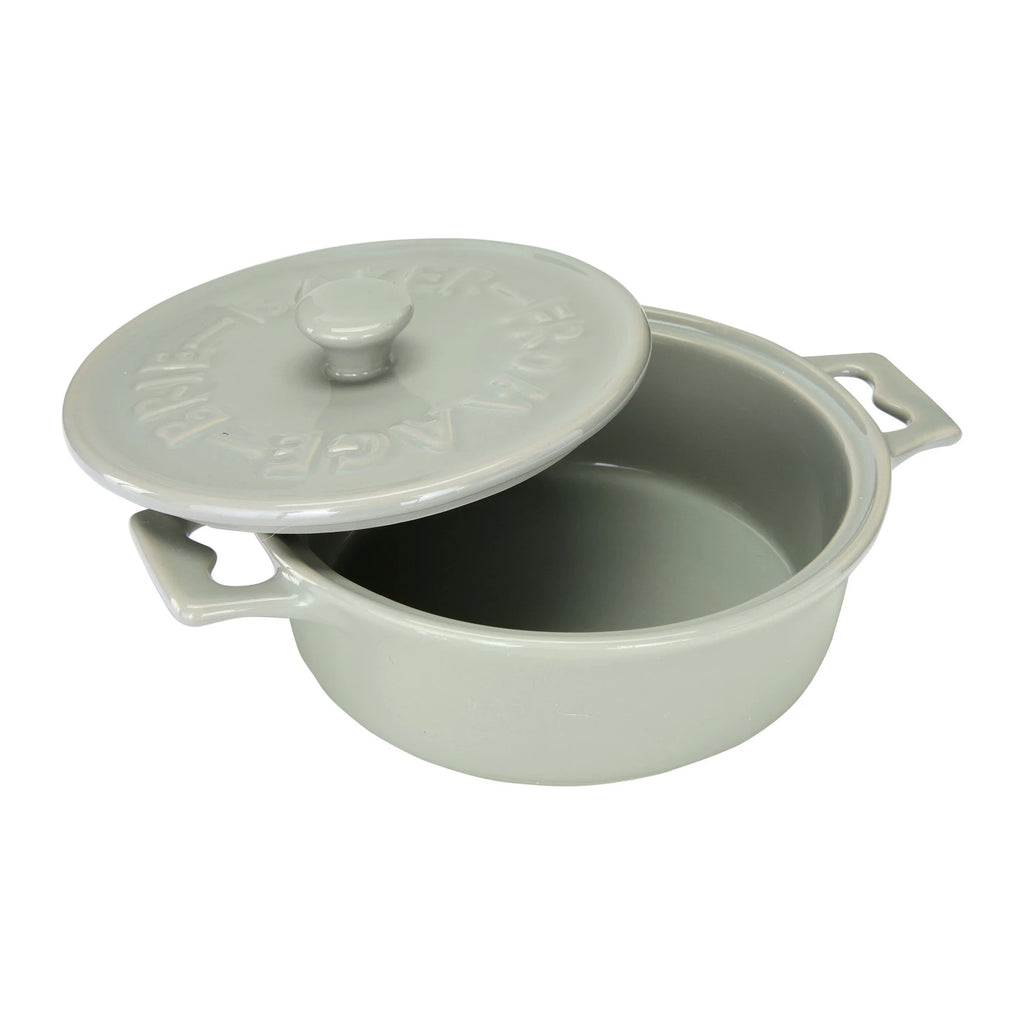 Brie Baker with Lid and Spreader — styled