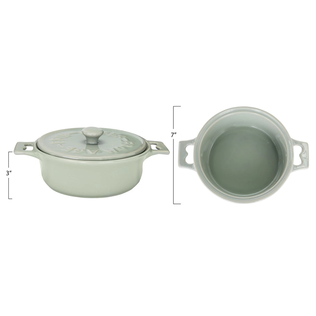 Brie Baker with Lid and Spreader — view 5