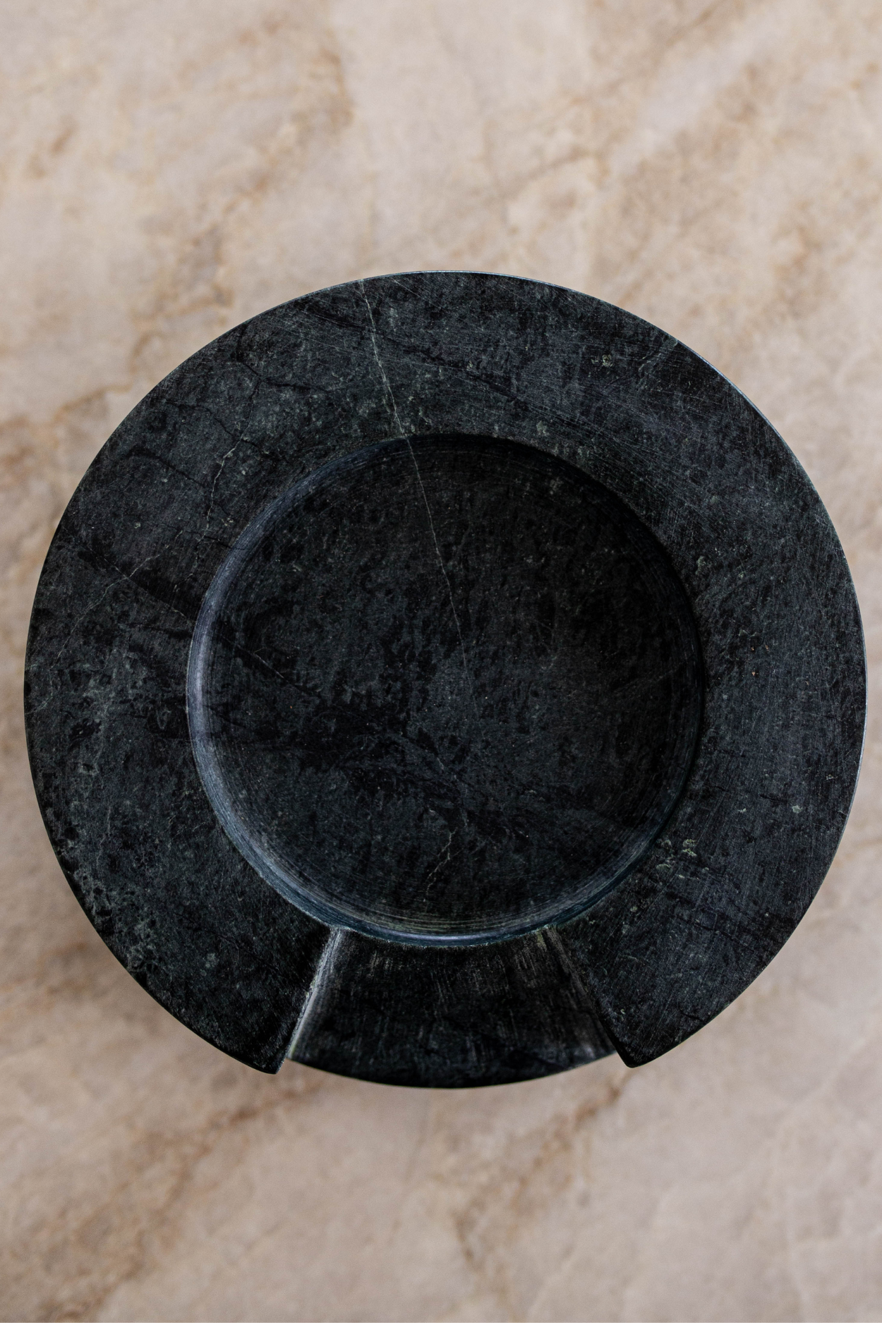 Green Marble Round Spoon Rest