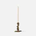 Dorien Wax-Drip Candle Holders in Antique Gold, Set of 3