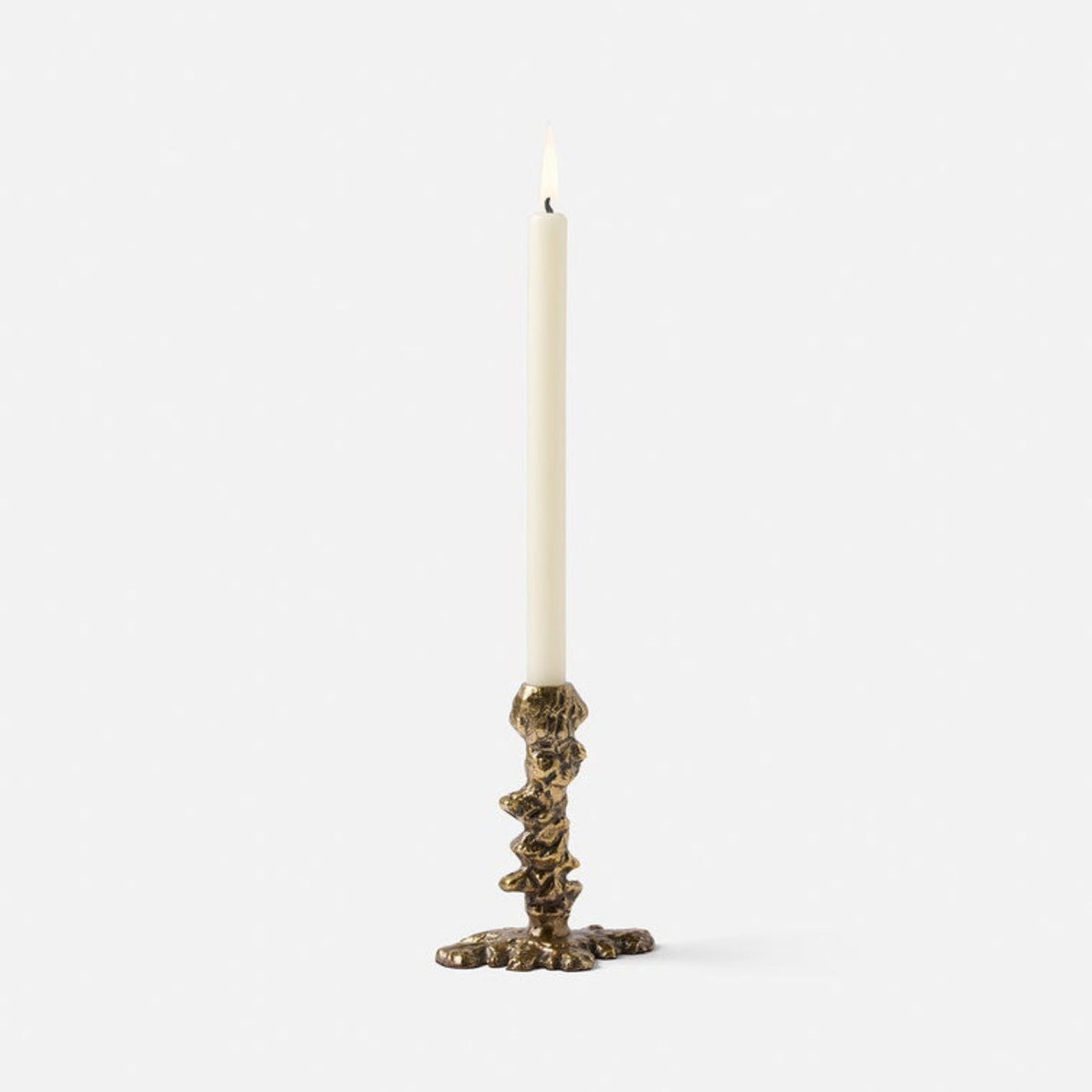 Dorien Wax-Drip Candle Holders in Antique Gold, Set of 3