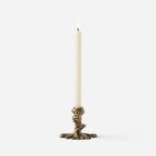 Dorien Wax-Drip Candle Holders in Antique Gold, Set of 3