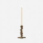 Dorien Wax-Drip Candle Holders in Antique Gold, Set of 3