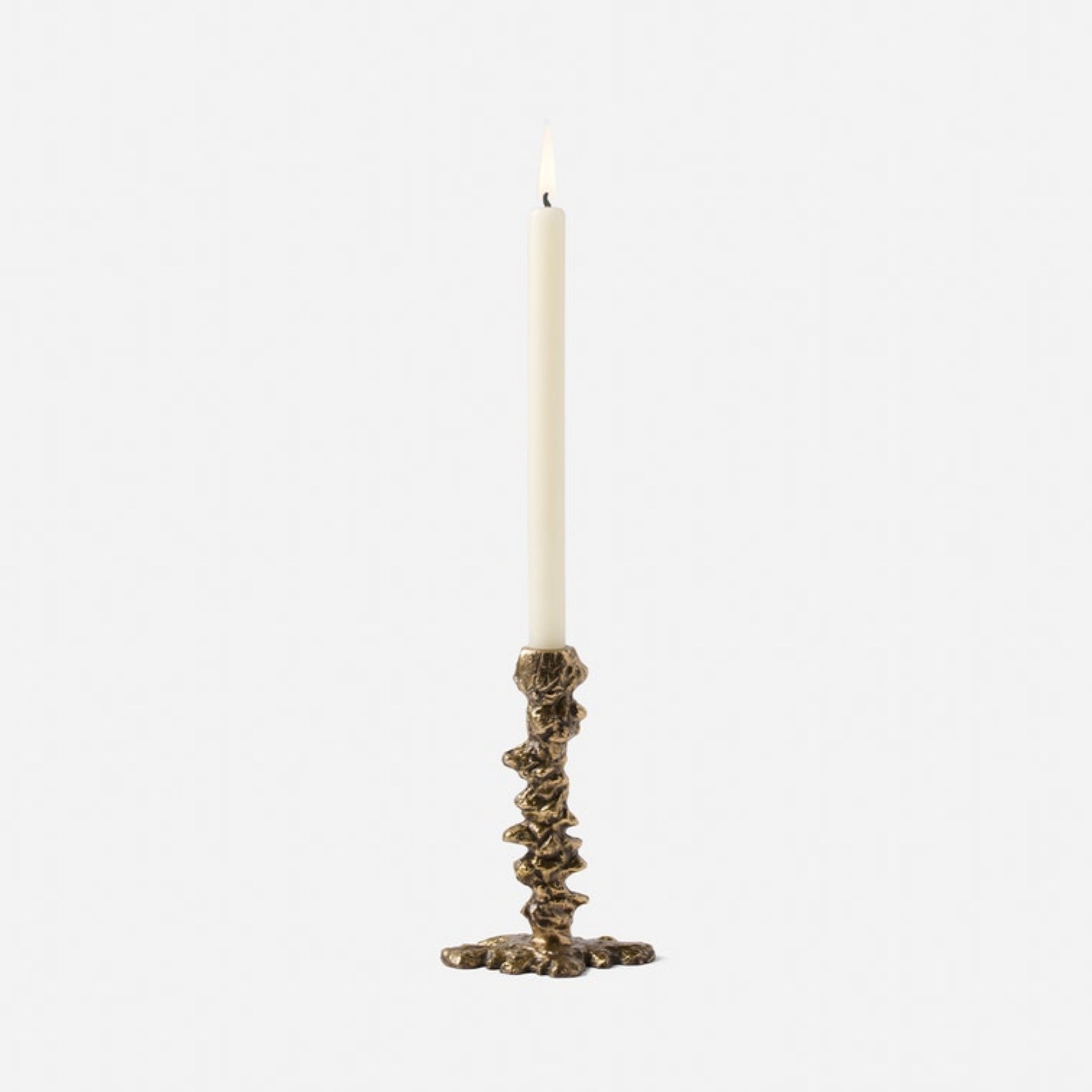 Dorien Wax-Drip Candle Holders in Antique Gold, Set of 3