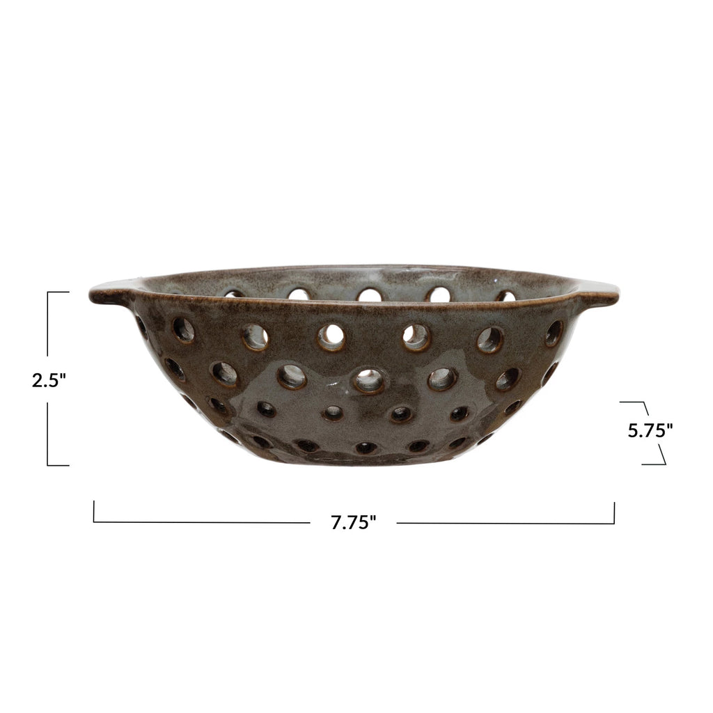 Stoneware Berry Bowl – Brown