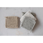 Square Cotton Crochet Pot Holder Colors