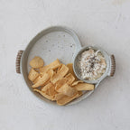 Stoneware Chip & Dip with Handles